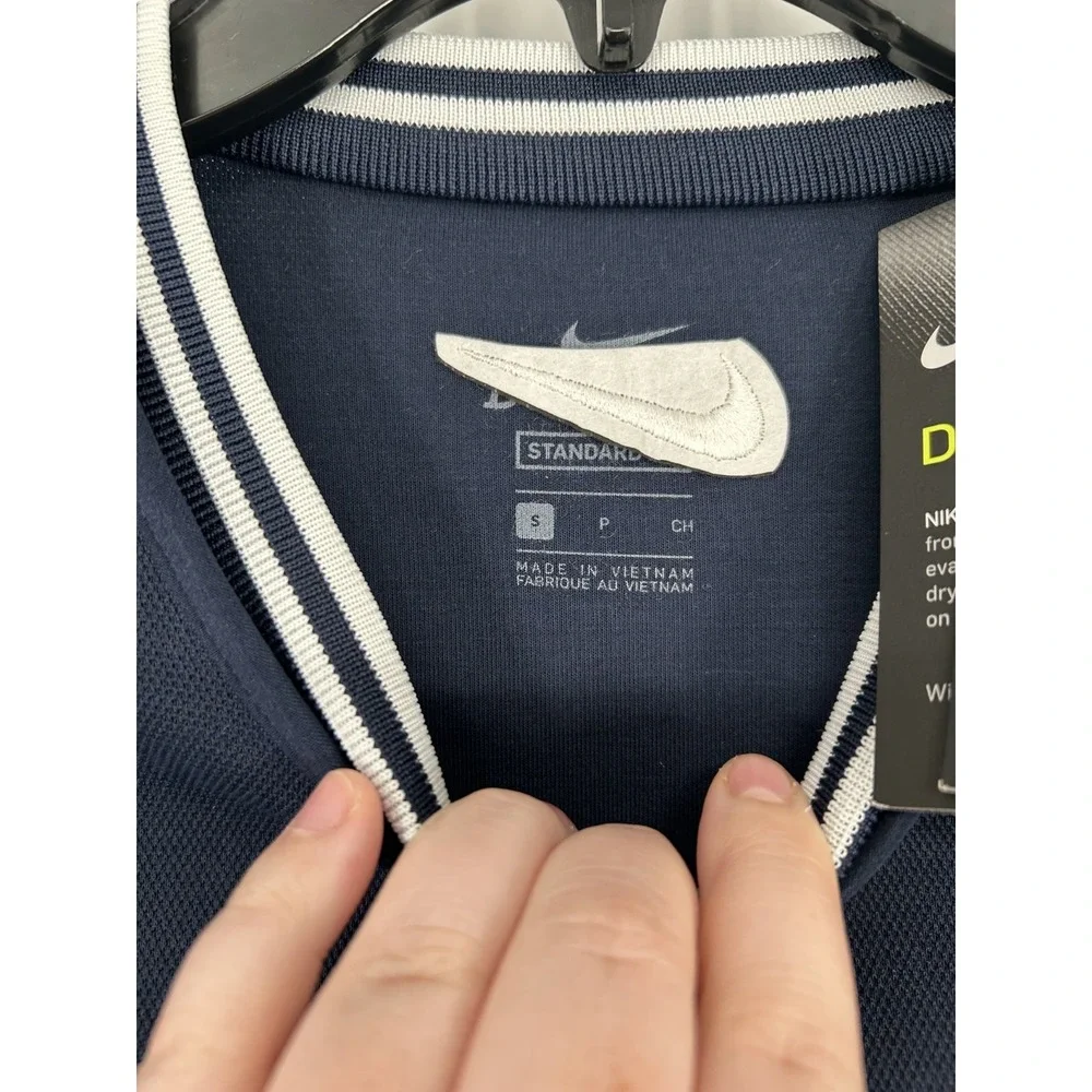 Nike Golf Top Men Small Navy Crewneck Sweatshirt Long Sleeve Pullover CU9786-451